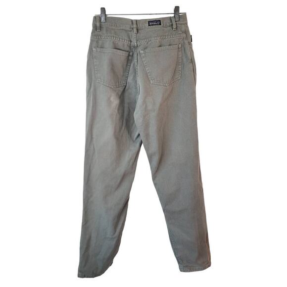 Vintage 90's Patagonia high waisted distressed green khaki pants size 10 - Picture 3 of 9